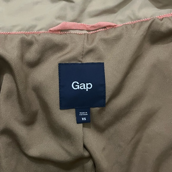 GAP Tan Double-Breasted Trench Coat - Picture 5 of 5